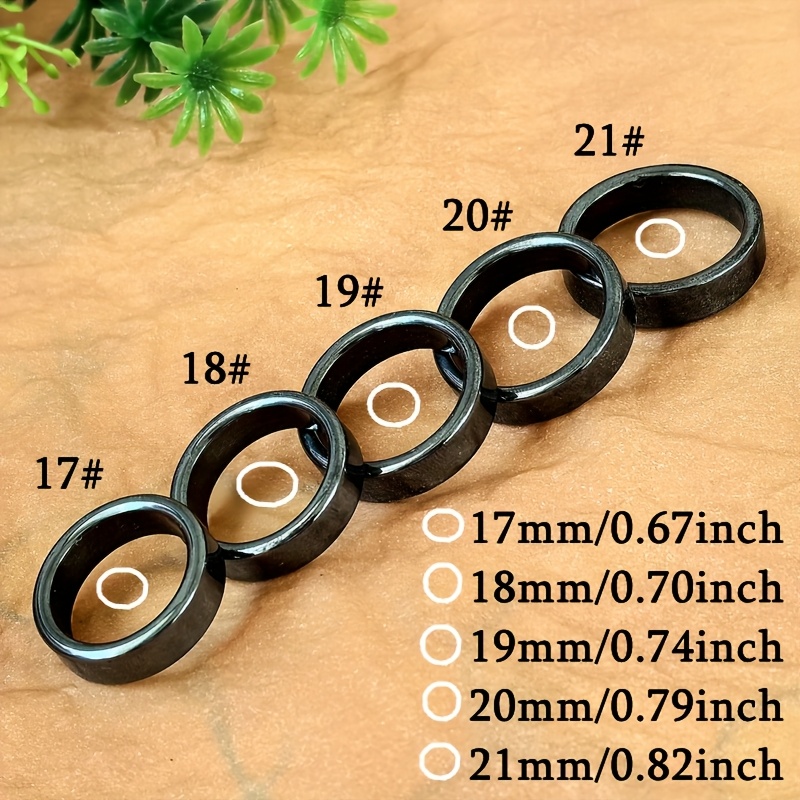 5 Terahertz Natural Stone Rings for Men and Women